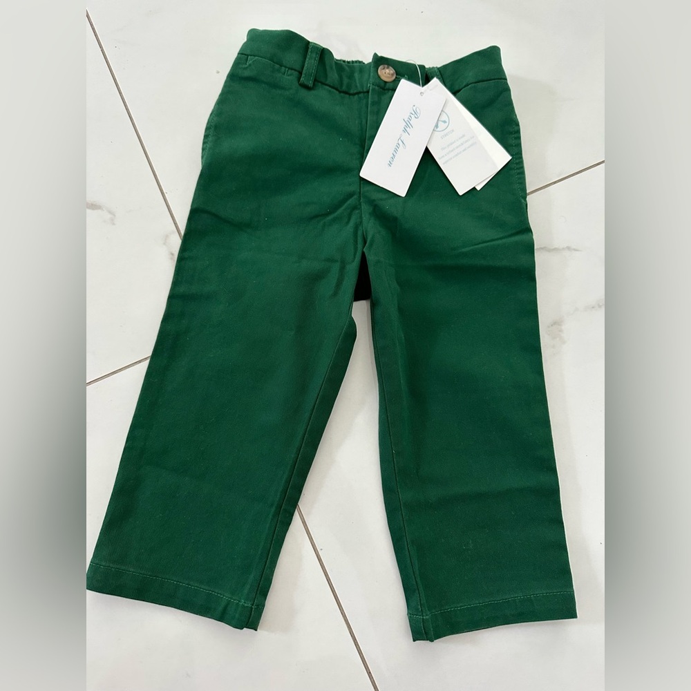 NEW with tags Ralph Lauren green pants for 18 months boy